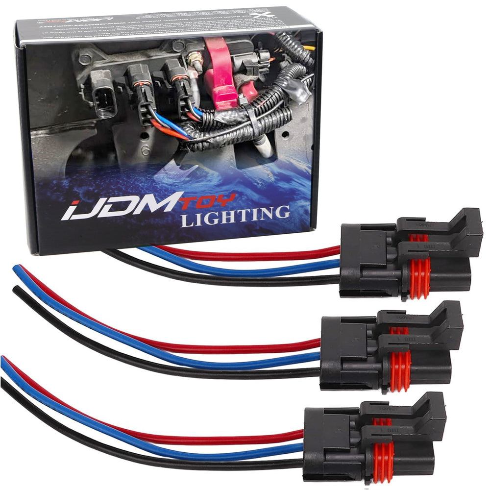 3pc 3-Pin Bus Bar Accessory Wiring Adapter Set For Polaris ATV XP 1000, RZR RS1