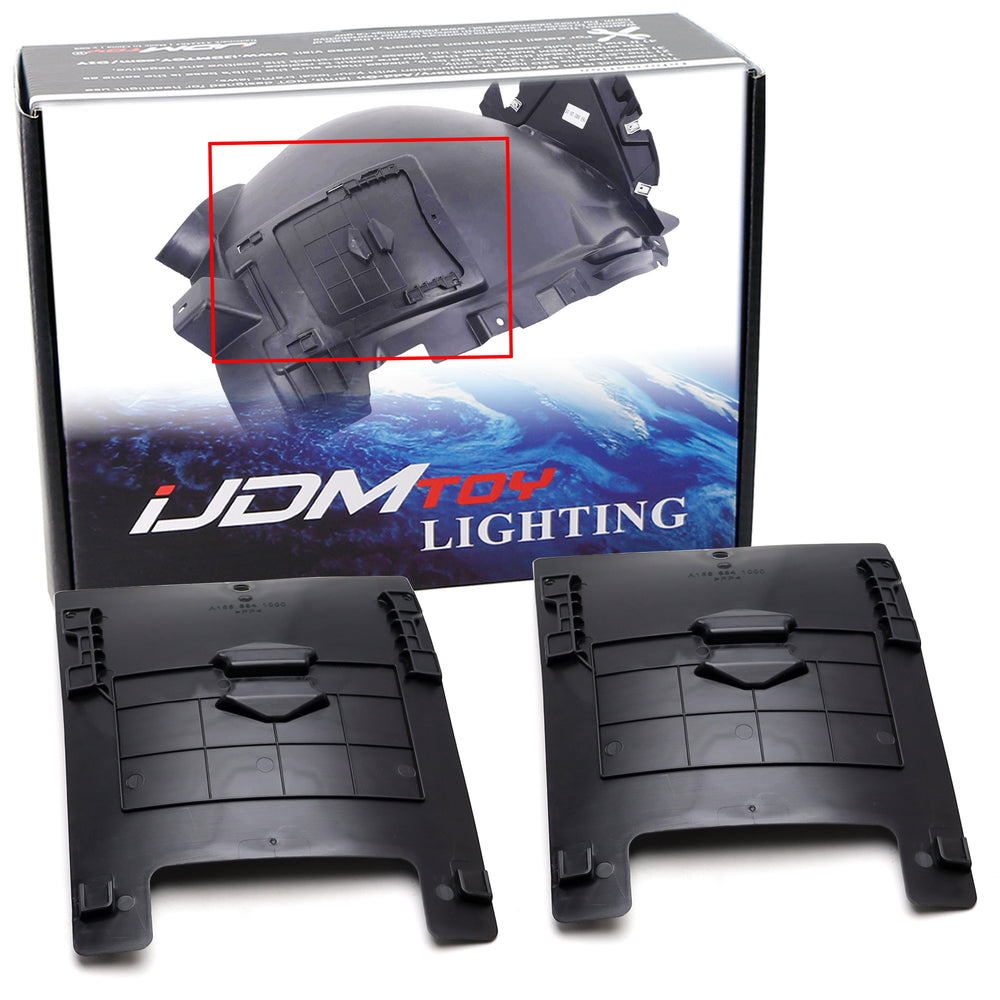 Front Wheel Fender Liner Covers For Mercedes W166 ML GLE GL Headlight Fog Access