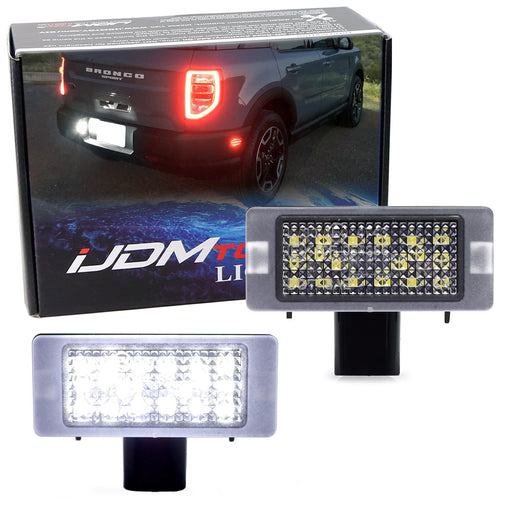 Xenon White Full LED License Plate Light Kit For Ford 2021-up Bronco Sport CX430