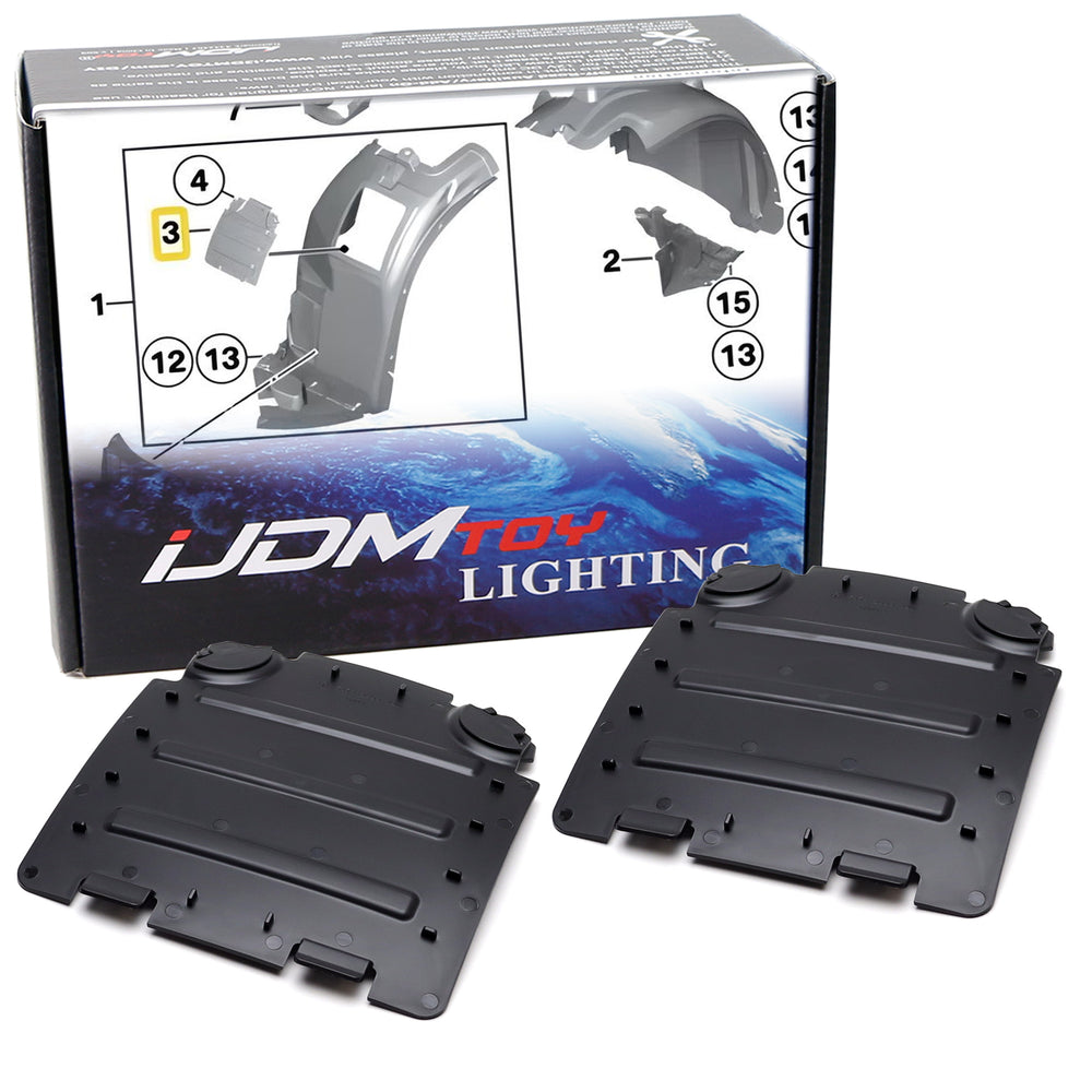 (2) OE-Spec Wheel Well Cover Caps For BMW 2010-2015 E84 X1 Headlight Fog Access