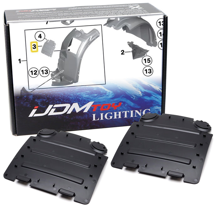 (2) OE-Spec Wheel Well Cover Caps For BMW 2010-2015 E84 X1 Headlight Fog Access