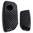 Black Carbon Pattern Plastic Key Fob Case Shell For New BMW Side Press Smart Key