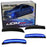 Smoked Lens All Blue Full LED Side Marker Light Kit For 2015-2023 Chrysler 300