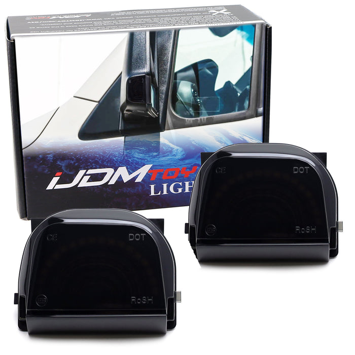 Smoke Lens Side Mirror Turn Signal Light Housings For Mercedes 2018-up Sprinter