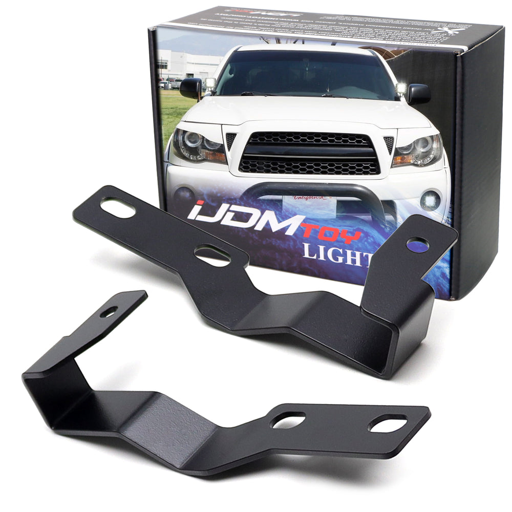 Hood Hinge Mount LED Ditch Light Bracket For Toyota 05-15 Tacoma 03-09 4Runner