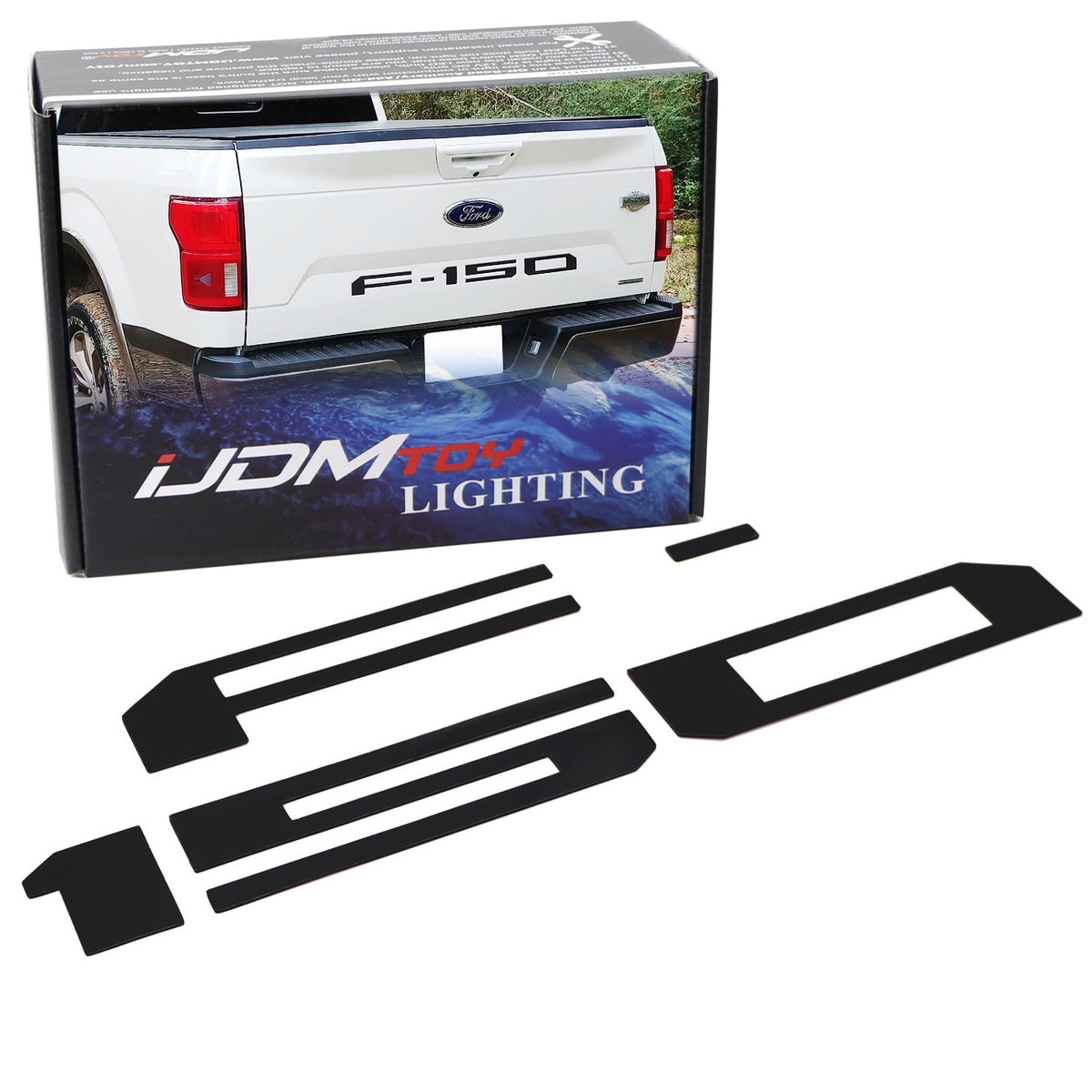 Matte Black Finish 3D Raised Tailgate Letter Pieces For 2018-2020 Ford ...