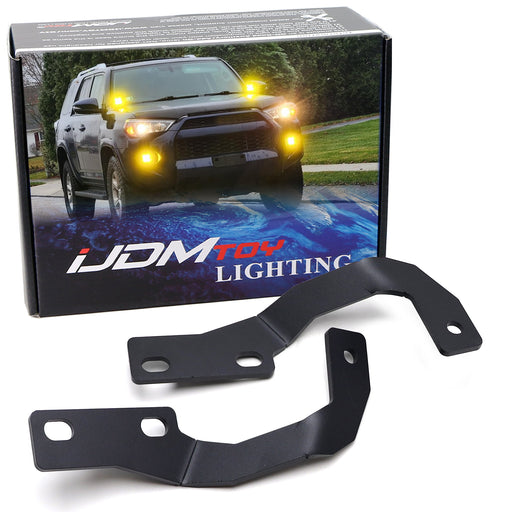 Hood Hinge A-Pillar LED Pod Ditch Light Bracket Mount For Toyota 2010-24 4Runner