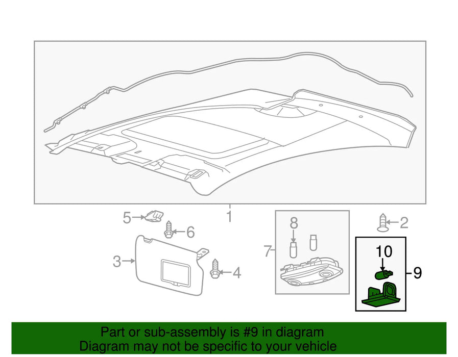 2 White 18-SMD Full LED Trunk Luggage Lamps For Ford Fiesta Focus C-Max EcoSport