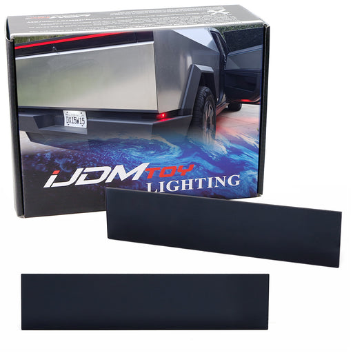 Exact Fit Rear Bumper Reflector Black-Out Smoked Cover Lens For Tesla CyberTruck