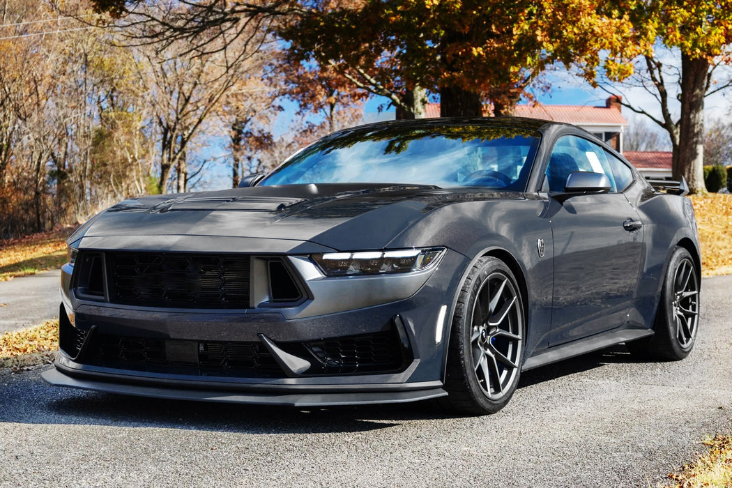 Smoke Lens All White LED Front & Rear Side Marker Light Kit For Ford 24+ Mustang