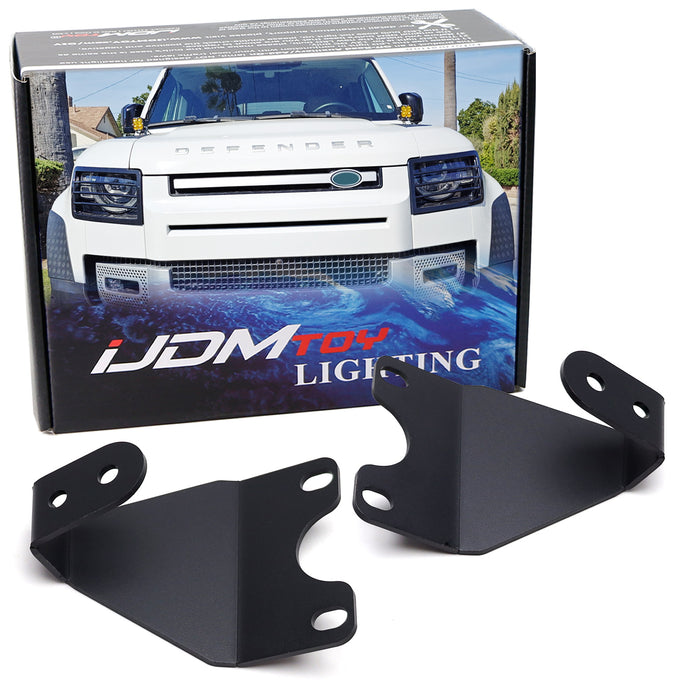 Hood Hinge A-Pillar LED Pod Ditch Light Bracket Mount For 2020-up New Defender