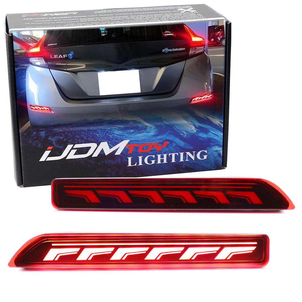 LED Bumper Reflector Brake/Sequential Signal Light For Nissan Sentra Leaf Murano