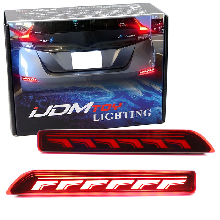 LED Bumper Reflector Brake/Sequential Signal Light For Nissan Sentra Leaf Murano