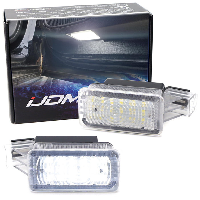 White 18-SMD Full LED Side Door Courtesy Lights For Acura TL TLX RLX RDX MDX ZDX