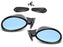 Carbon Fiber Blue Tint Glass California Claasic Retro Style Rearview Side Mirror