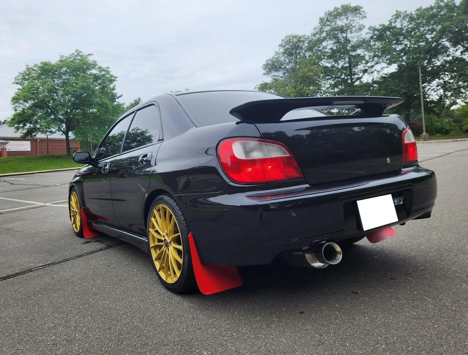 Red Rally Mud Flap Armor Guard For Subaru WRX Impreza Forester Outback Crosstrek