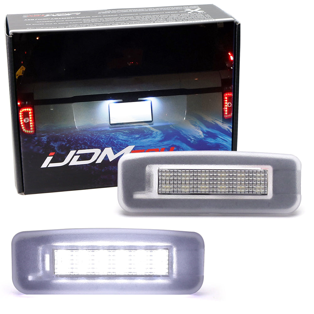 White Full LED License Plate Lights Kit For 2000-2007 Ford Focus MK1 US Models