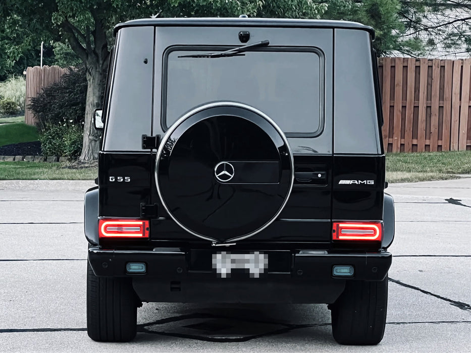 Smoke Lens 19 G-Class Style Full LED Sequential Taillamps For 99-18 W463 G-Wagon