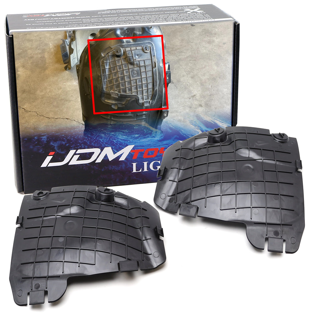Front Wheel Fender Liner Covers For Mercedes W205 C-Class Headlight Fog Access