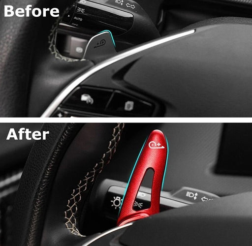 KDM Red Aluminum Larger Paddle Shifter Extensions For KIA 2025+ EV3 EV4 EV5 EV6