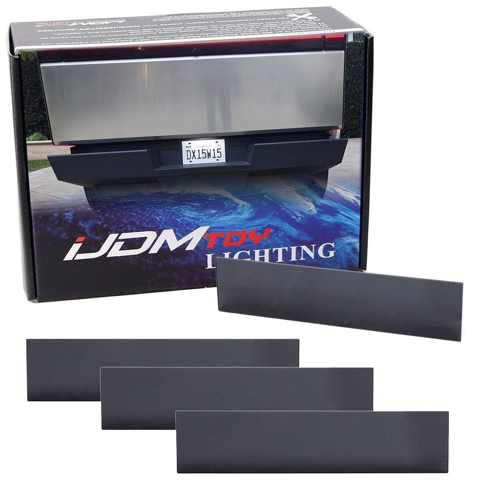 4x Exact Fit Rear Side Marker & Bumper Reflector Black-Out Covers For CyberTruck
