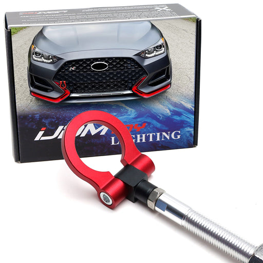 Sports Red Tow Hook Ring For Hyundai Veloster Genesis Coupe, Kia Soul Sportage..