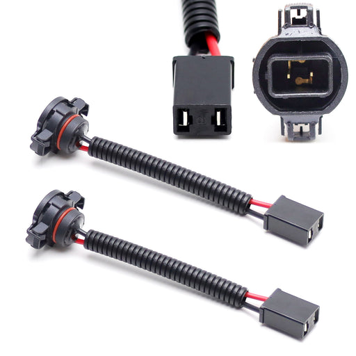 5202 To H7 Adapters Connectors Wires For Headlight Fog Light Conversion Retrofit