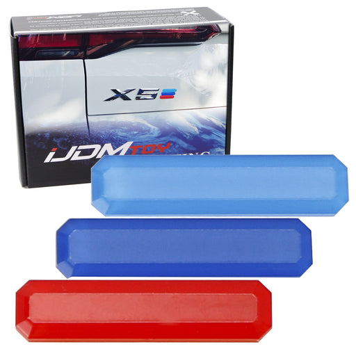 M-Color Acrylic Bumpe/Fender Badge Sticker For BMW 3 4 5 7 Series X1 X3 X5 X6 i4