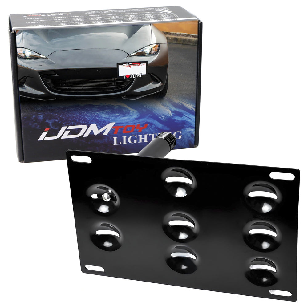 Front Bumper Tow Hook License Plate Mount Bracket Holder For Mazda 16-up ND MX-5