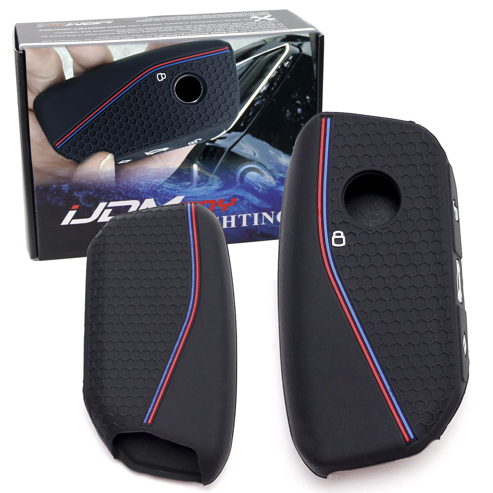 M-Sport Style Soft Silicone Cover For BMW 23+ X5 X6 X7 iX, 5 7 Series i5 Key Fob