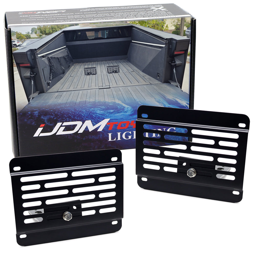 Set of 2 Mini Trunk Bed Divider Partition Brackets For Tesla 2024-up CyberTruck