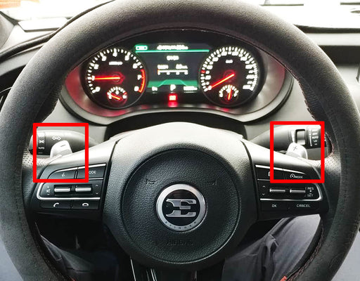 Twill-Weave "Carbon" Pattern Steering Wheel Paddle Shifters For Kia Stinger K8