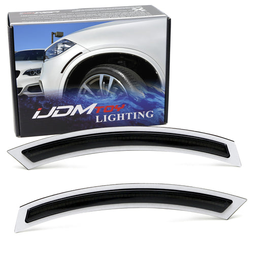 Euro Smoked Front Bumper Side Marker Reflex Replacement For BMW 14-19 F15 X5 X5M