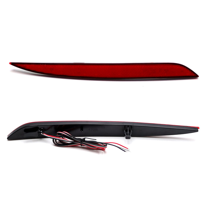 Dark Red Lens Full LED Rear Bumper Reflector Light Kit For Tesla 2020-up Model Y