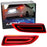 Red Lens Full LED Rear Bumper Reflectors For Lexus CT200h as Tail/Brake/Signals