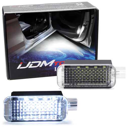 White Full LED Footwell, Side/Under Door/Dash, Trunk Cargo Lights For Audi VW