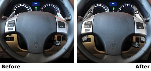 Gloss Black Finish Large Steering Wheel Paddle Shifter Kit For 2006-13 Lexus IS