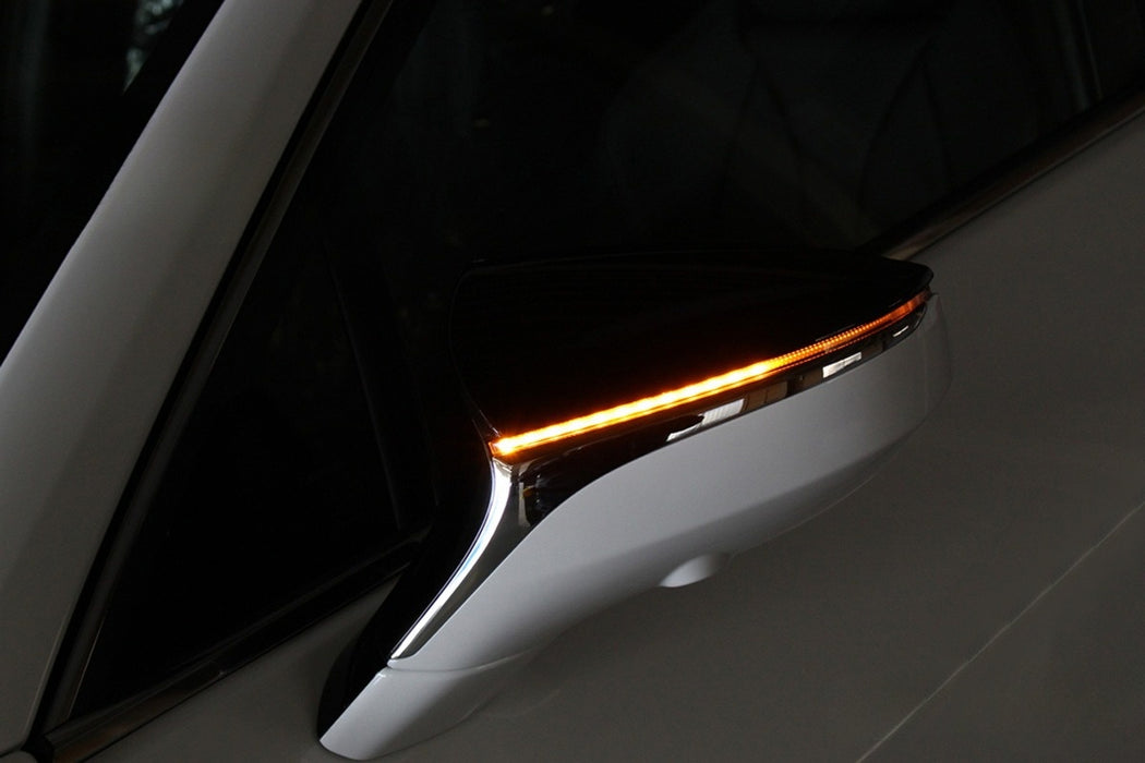 Clear Lens LED Sequential Blink Side Mirror Lights For Lexus IS ES LS RC LC UX