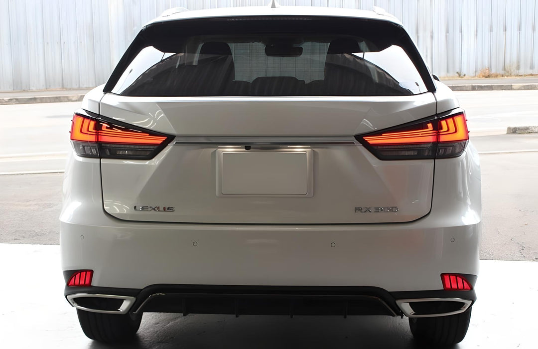 Full LED Bumper Reflector Lights For Lexus 20-22 RX w/ Tail Brake Signal Feature
