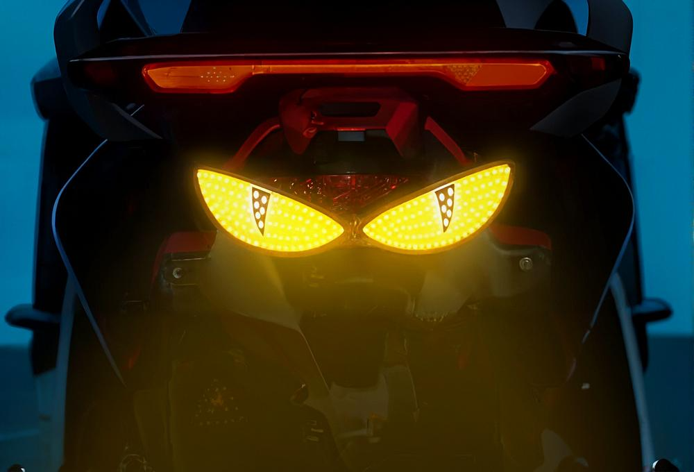 Universal Amber LED Strobe "Owl Eye" Lighting Kit for Motorcycle, ATV, Dirt Bike