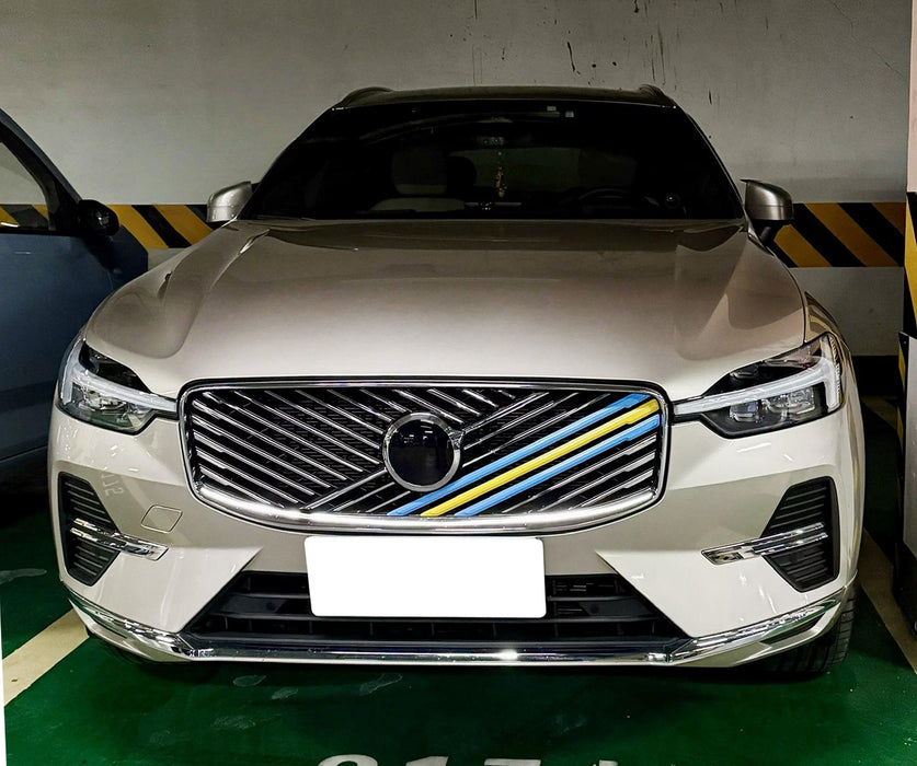 Sweden Flag Color Grille Decoration Insert Trims For 2025-up 2nd-LCI Volvo XC90
