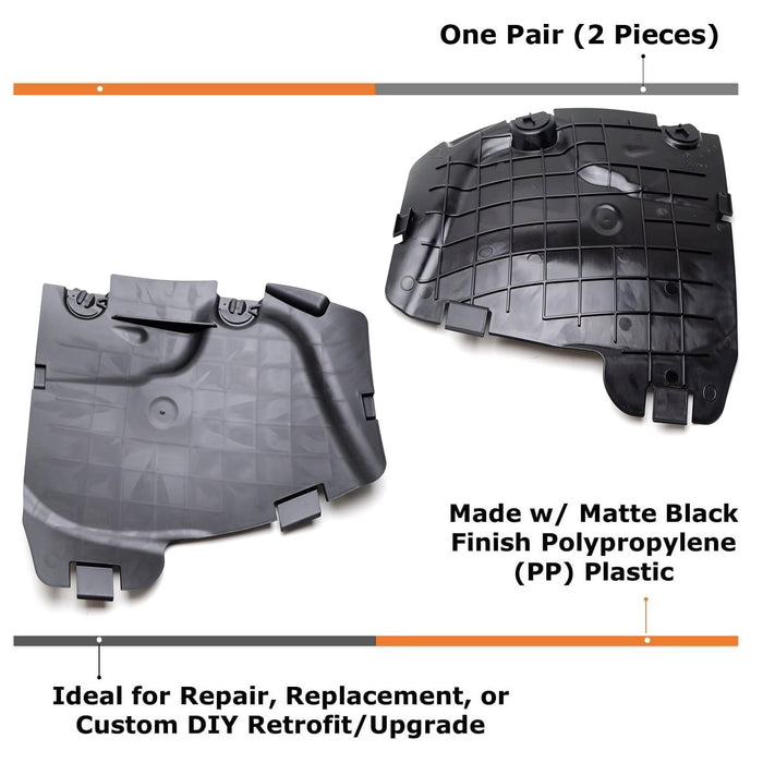 Front Wheel Fender Liner Covers For Mercedes W205 C-Class Headlight Fog Access
