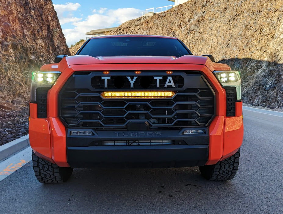 Non-Permanent 3000K Yellow Lens For Toyota 22+ Tundra, Sequoia TRD Pro Light Bar