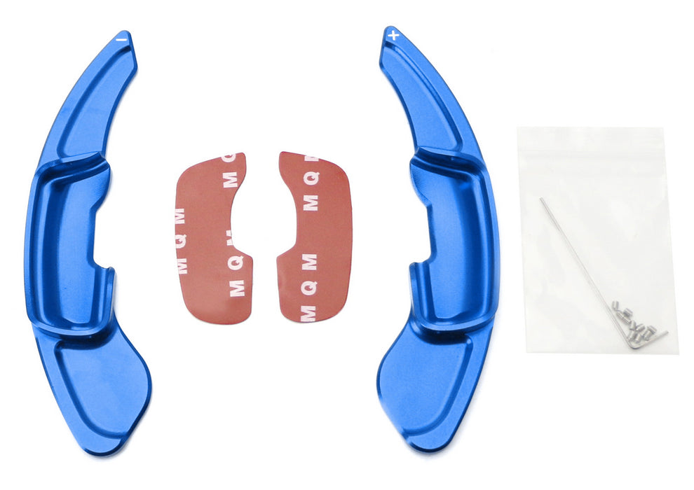 JDM Blue Billet Steering Wheel Paddle Shifter Extension Covers For Lexus GS RX