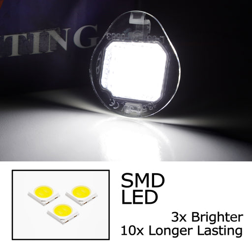 Xenon White 18-SMD Full LED Under Mirror Lights For Jeep 2014-2023 Cherokee KL