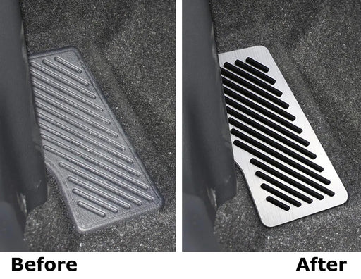 Racing Design Silver Rest Dead Pedal Cover For Toyota 18-up Camry, 19-22 Avalon