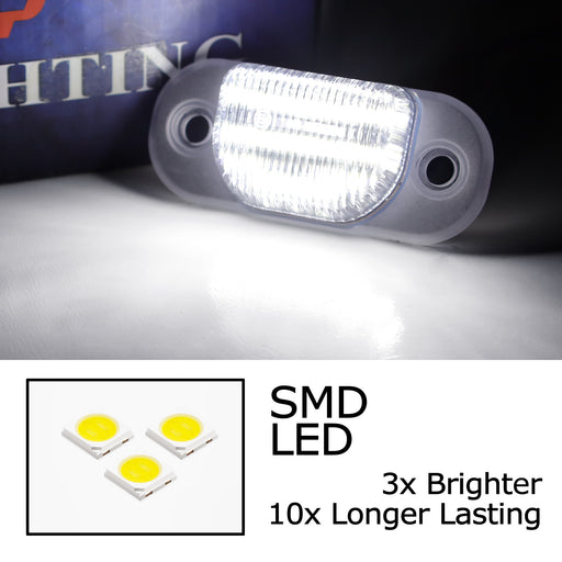 Xenon White 18-SMD Full LED License Plate Lights For Audi 80/90/100/A6 (B4, C4)
