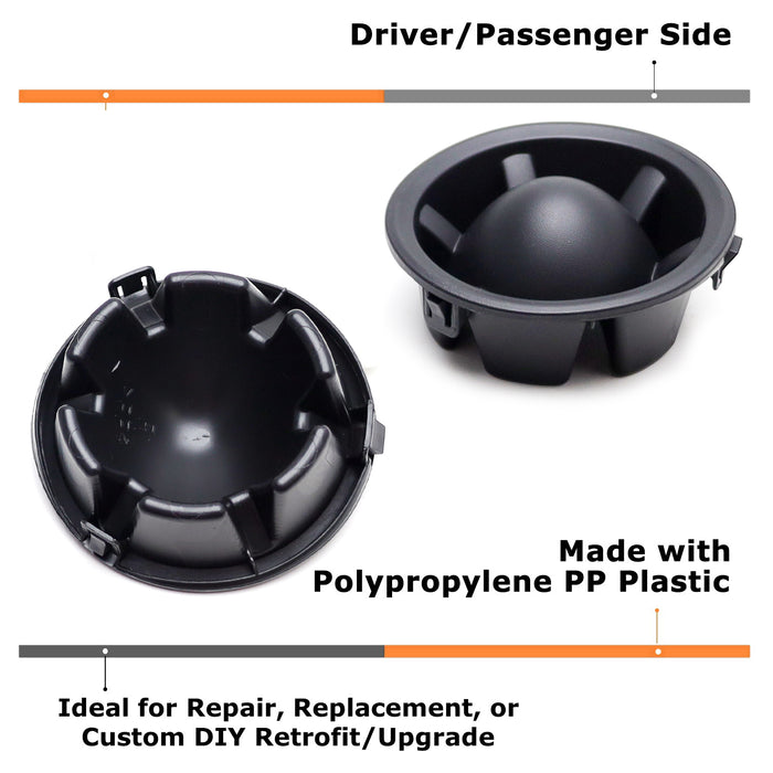 Pair OE-Spec Lower Bumper Fog Light Opening Filler Bezels For 2019-2021 Forester