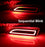 Red Lens Full LED Rear Bumper Reflectors For Lexus CT200h as Tail/Brake/Signals