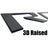 Matte Black Finish 3D Raised Tailgate Letter Pieces For 2019-26 Silverado Trucks
